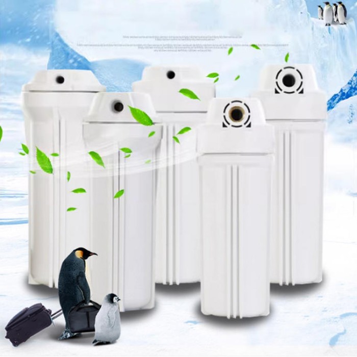 Carcasa de filtro con rosca interna para purificadores de agua