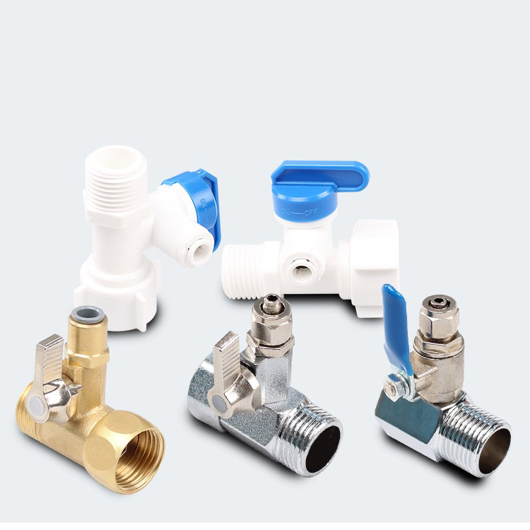 Válvula de bola de 3 vías para purificador de agua